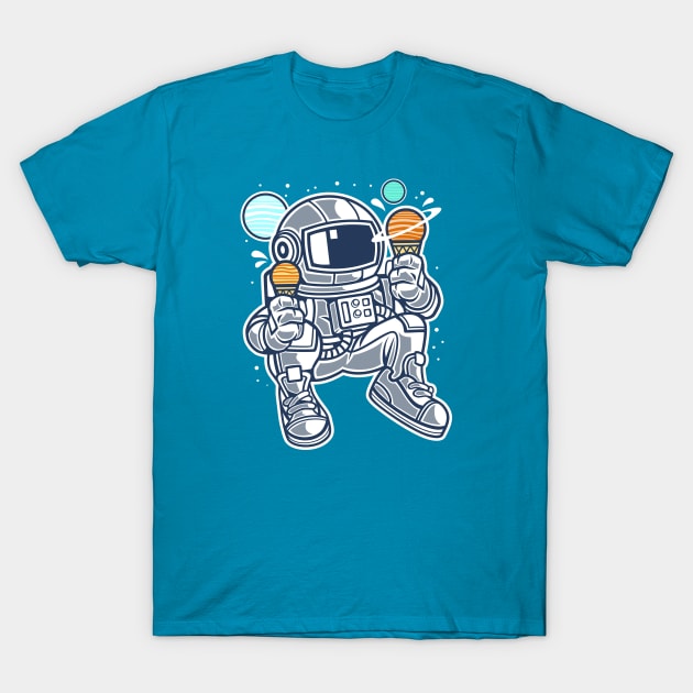 Astronaut Ice Cream T-Shirt by LittleBunnySunshine